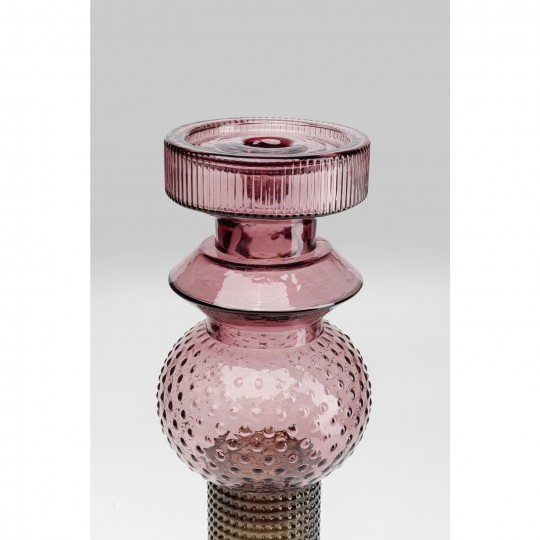 Candelabro Marvelous Duo Violeta Cinza 49cm