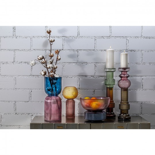 Candelabro Marvelous Duo Violeta Cinza 49cm