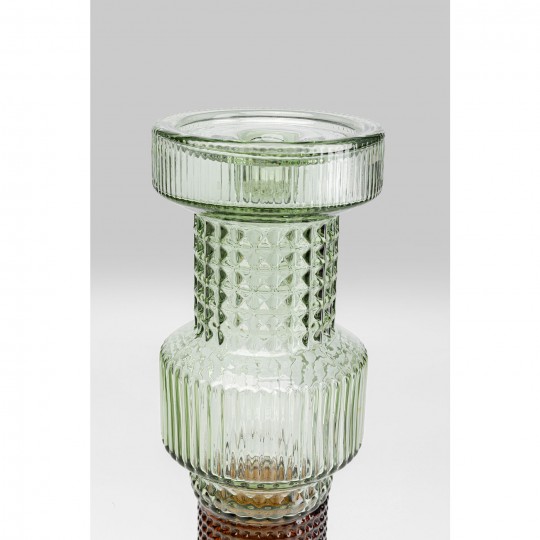 Bougeoir Marvelous Duo vert marron 49cm