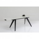 Table Amsterdam look marbre 160(+40+40)x90