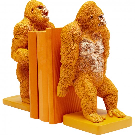Suporte para Livros Gorilla Laranja (conj. de 2) Suporte para Livros Gorilla Laranja (conj. de 2)