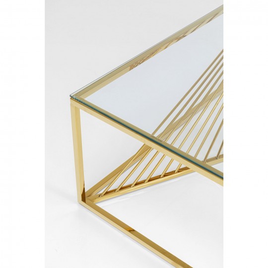 Mesa De Centro Laser Gold 120x60cm Mesa De Centro Laser Gold 120x60cm