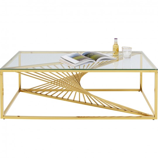 Mesa De Centro Laser Gold 120x60cm Mesa De Centro Laser Gold 120x60cm