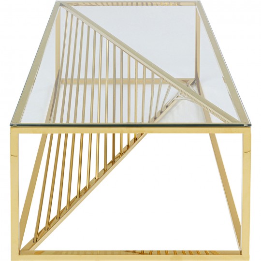 Table basse Laser doré 120x60