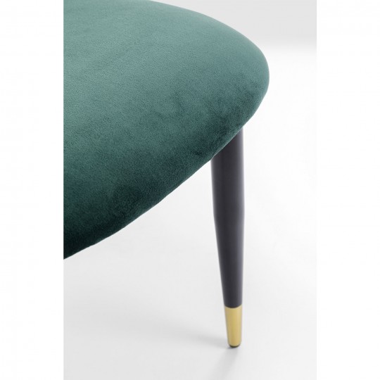 Chaise Iris velours vert