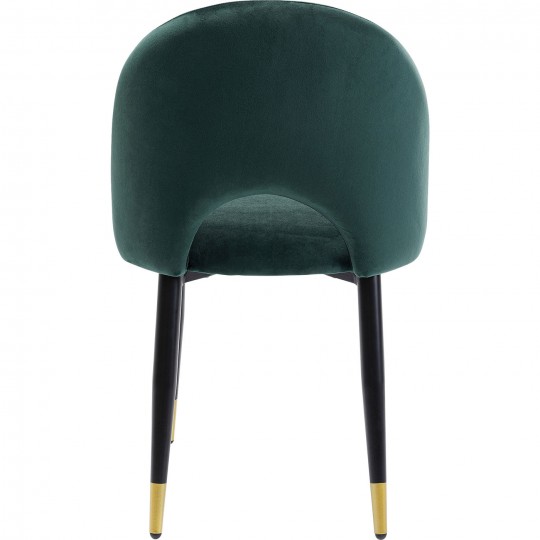 Chaise Iris velours vert