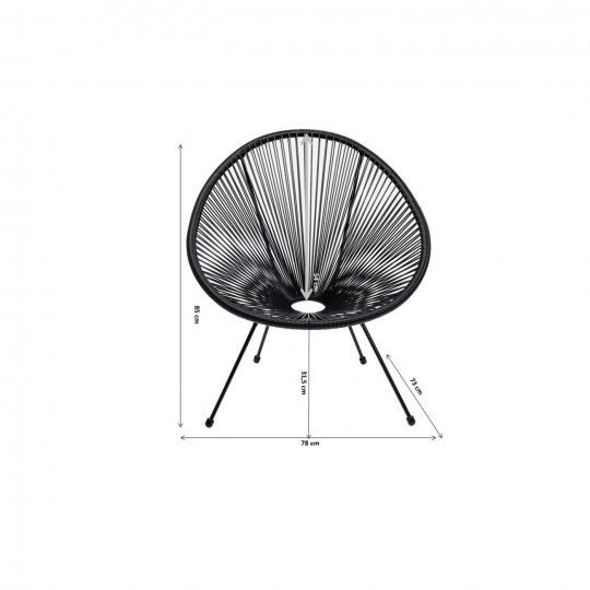 Fauteuil Acapulco turquoise