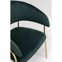 Chaise a./acc. Belle vert (2/set)