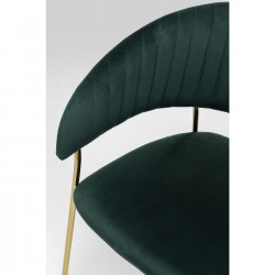Chaise a./acc. Belle vert (2/set)