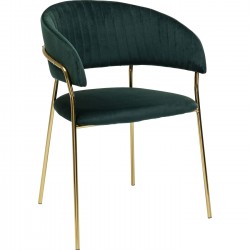 Chaise a./acc. Belle vert (2/set)