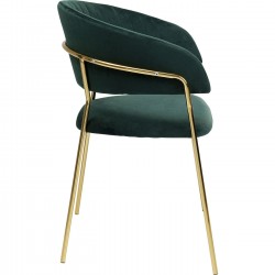 Chaise a./acc. Belle vert (2/set)