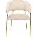 Chaise a./acc. Belle crème (2/set)