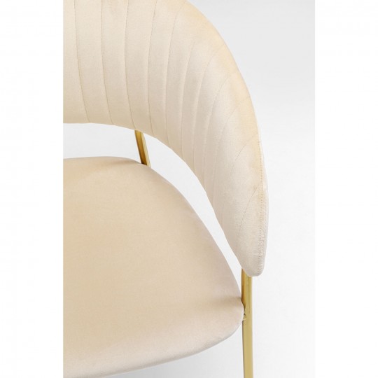 Chaise a./acc. Belle crème (2/set)