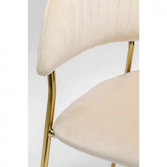 Chaise a./acc. Belle crème (2/set)