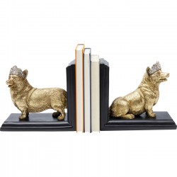 Aparador de Livros Royal Standing Corgi (conjunto de 2)