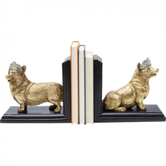 Serre-livres Royal Standing Corgi (2/set)