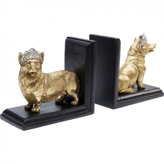 Serre-livres Royal Standing Corgi (2/set)