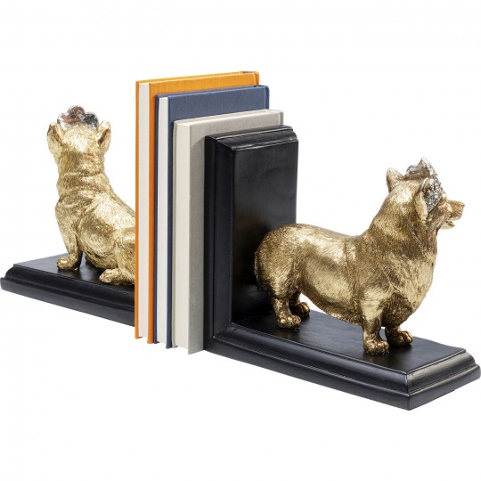 Serre-livres Royal Standing Corgi (2/set)