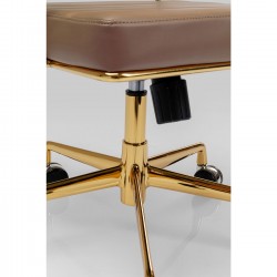 Chaise pivotante de bureau Dottore marron