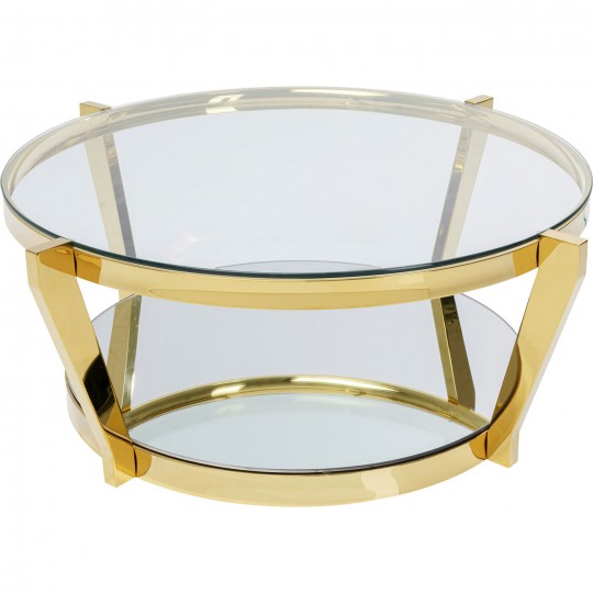 Table basse Monocolo doré Ø90