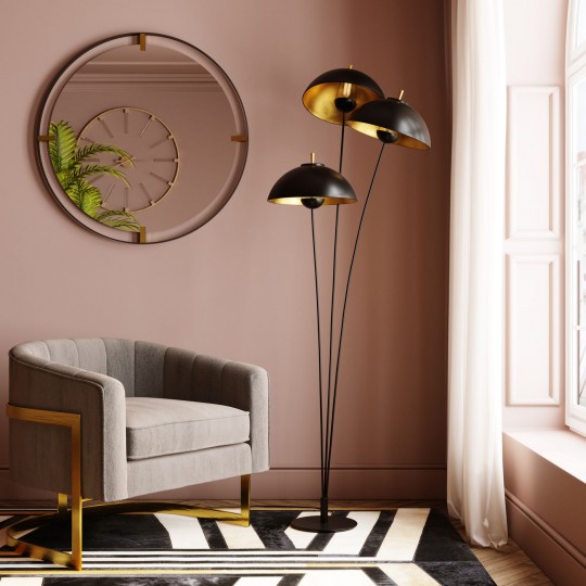 Espelho Betsy Moldura Metalizado 90Ø