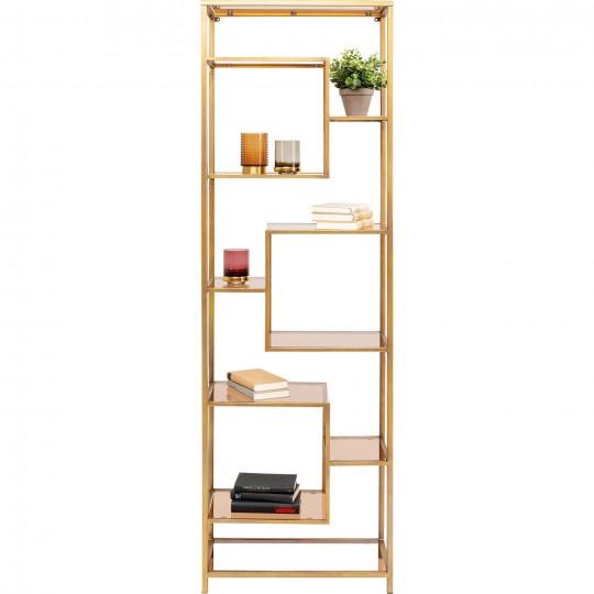 Etagère Loft doré 195x60