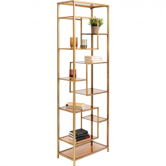 Etagère Loft doré 195x60