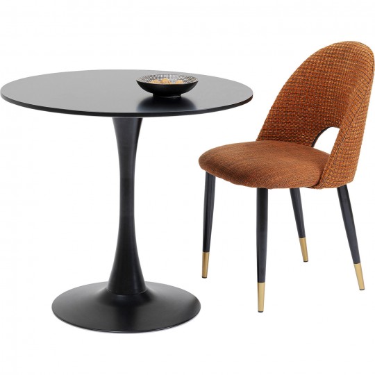Table Schickeria noir Ø80