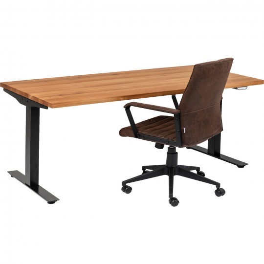 Secretária Jackie Carvalho Preto 200x100cm Secretária Jackie Carvalho Preto 200x100cm