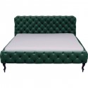 Lit Desire velours vert 160x200cm