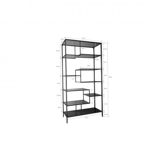 Estante Loft Gold 195x115cm