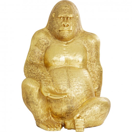 Figurine décorative Gorilla doré XL180