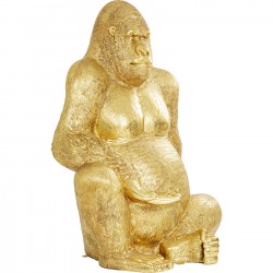 Figurine décorative Gorilla doré XL180