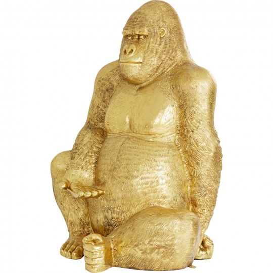 Figurine décorative Gorilla doré XL180