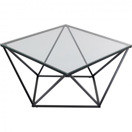 Mesa de centro Cristallo Black 80x80cm