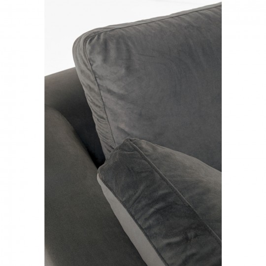 Sofá de canto Gianni Small Velvet Grey direito