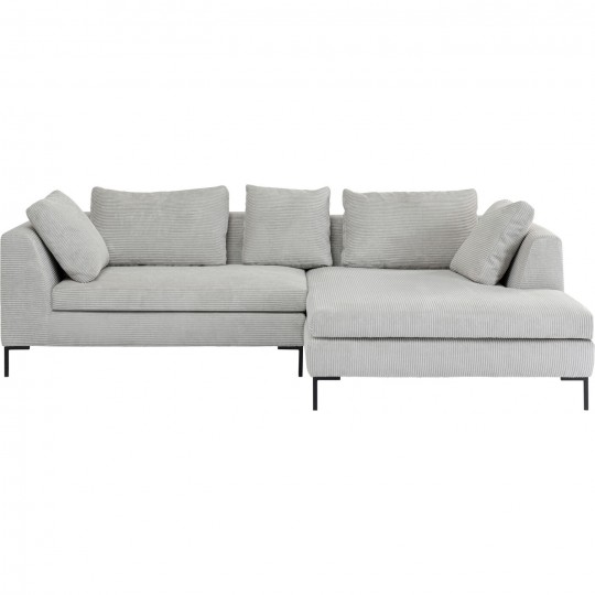 Corner Sofa Gianni Cord Grey Right Corner Sofa Gianni Cord Grey Right