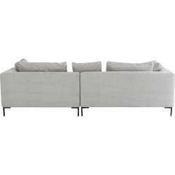 Corner Sofa Gianni Cord Grey Right