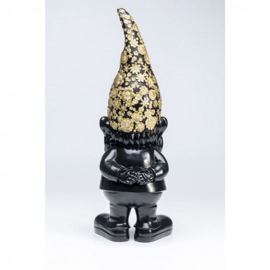 Peça decorativa Gnome Standing Black Gold 60cm
