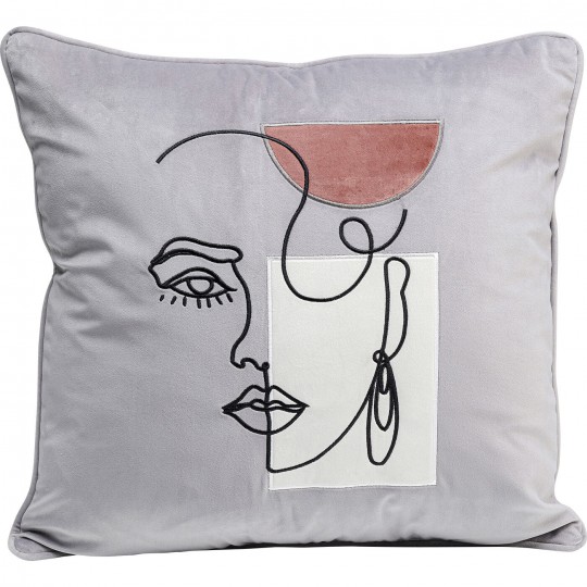 Coussin Mademoiselle 45x45cm Coussin Mademoiselle 45x45cm