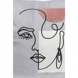 Coussin Mademoiselle 45x45cm