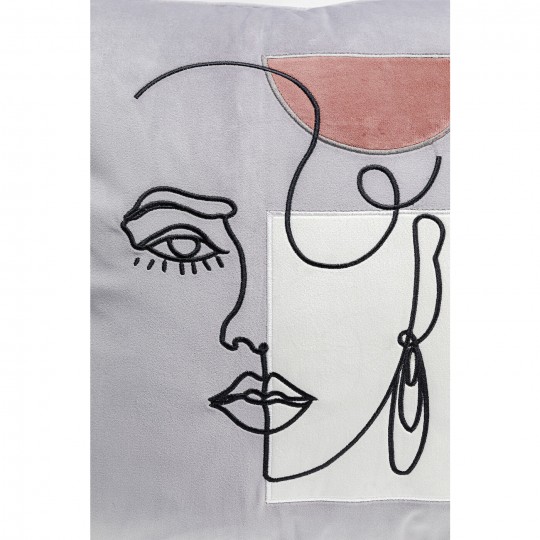 Coussin Mademoiselle 45x45cm
