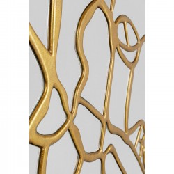 Espelho de Parede Pieces Dourado Ø100cm