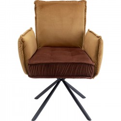 Chaise a./acc. Chelsea marron