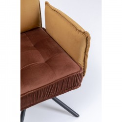 Chaise a./acc. Chelsea marron