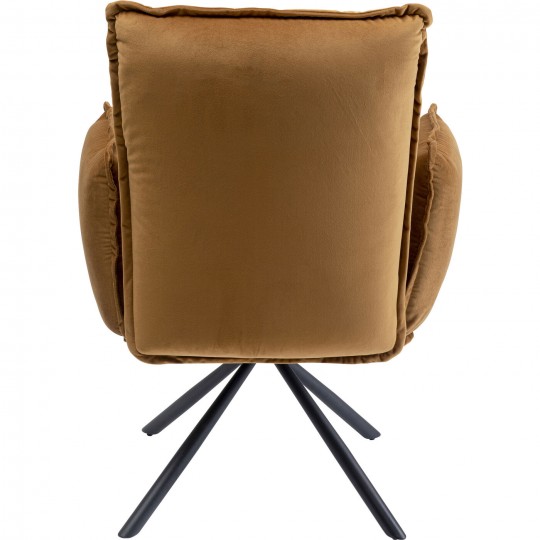 Chaise a./acc. Chelsea marron