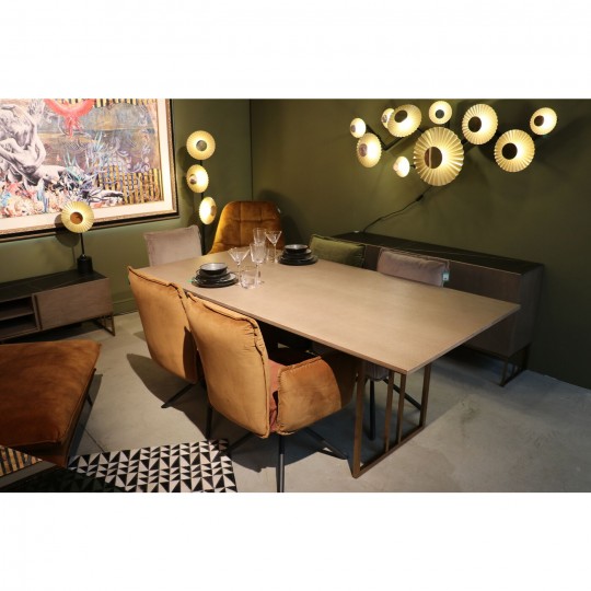 Chaise a./acc. Chelsea marron