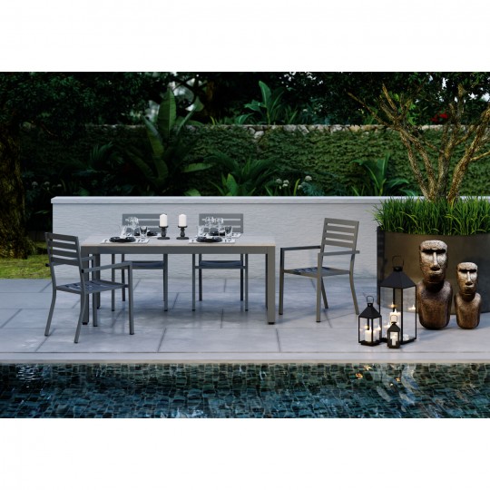 Lanterne Giardino noir-doré (4/Set)