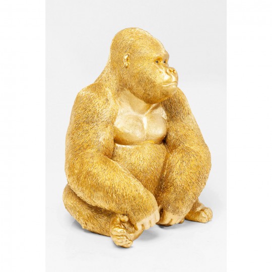 Peça Decorativa Monkey Gorilla Side XL Gold