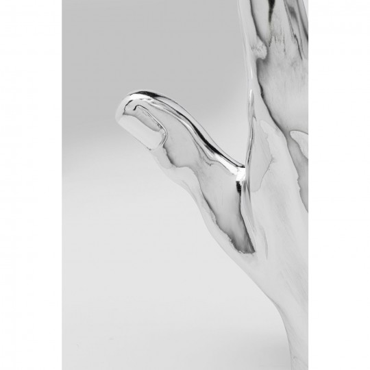 Objet décoratif Mano Diamond Ring argenté